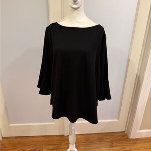Green Envelope Black Women's Blouse